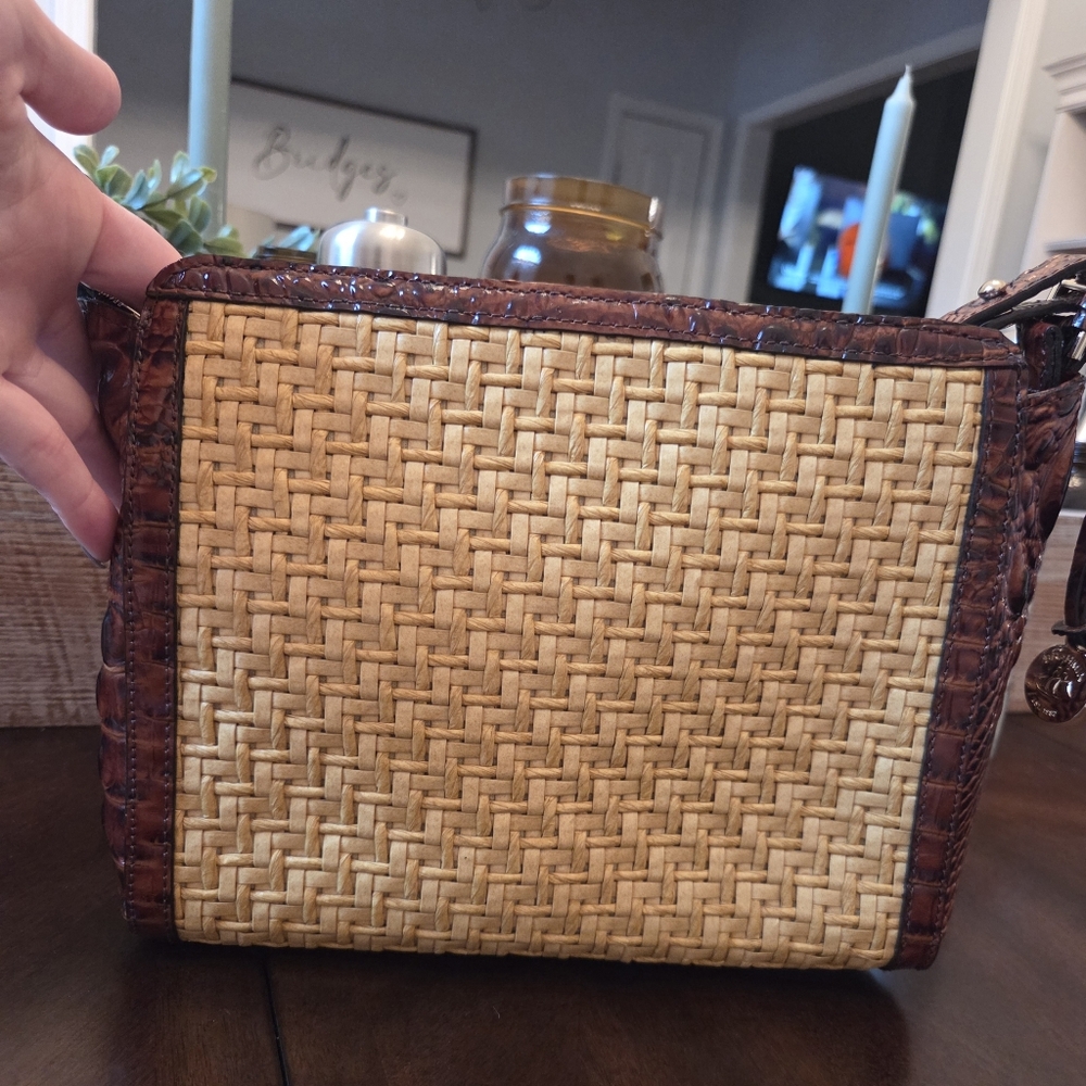 Brahmin Tan and Brown Woven Shoulder Bag - Picture 12 of 12